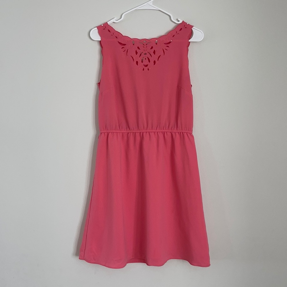 Pink Scalloped Loft Dress Size 6